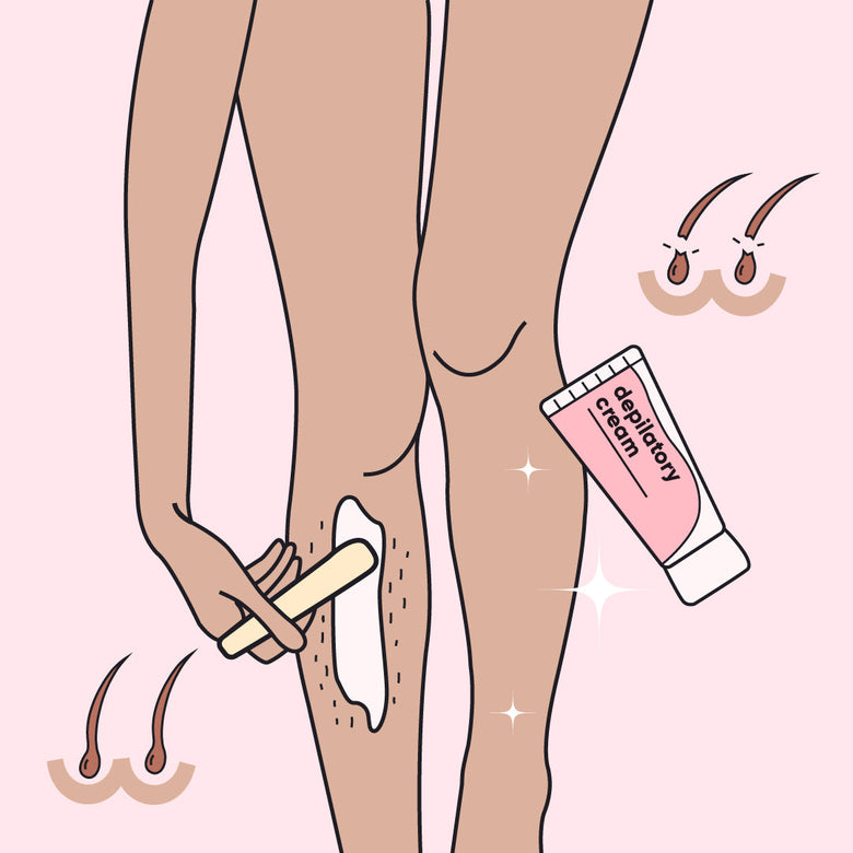 How does hair removal cream work